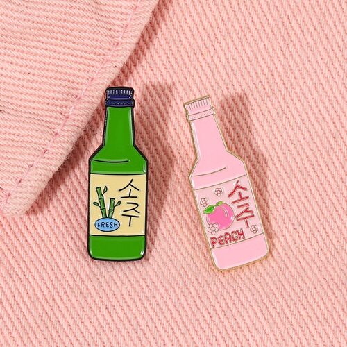 Korean Soju Miniature Badge