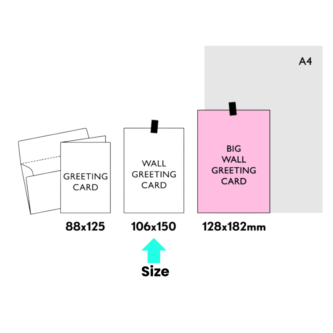 Risograph Wall Greeting Card