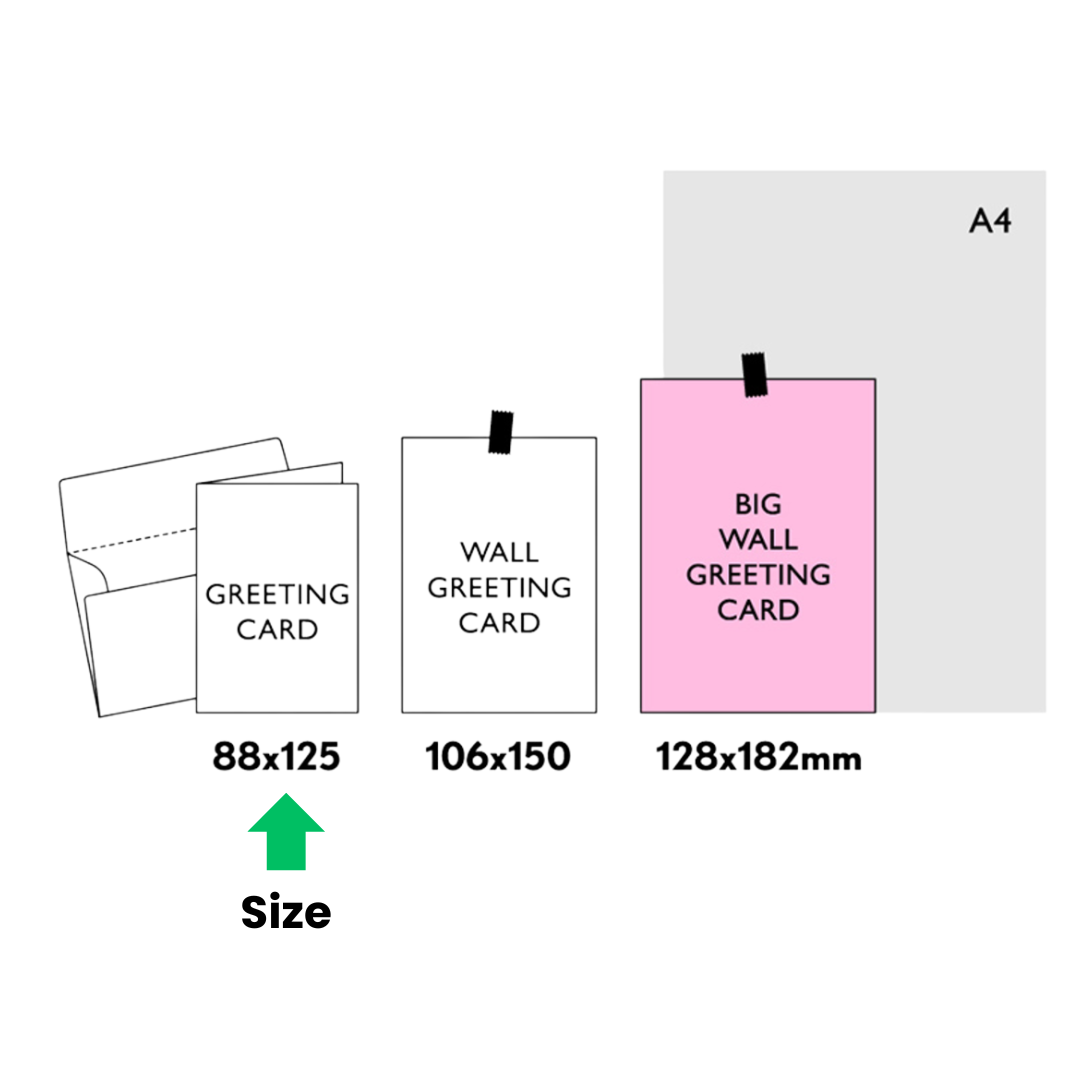 Risography greeting card