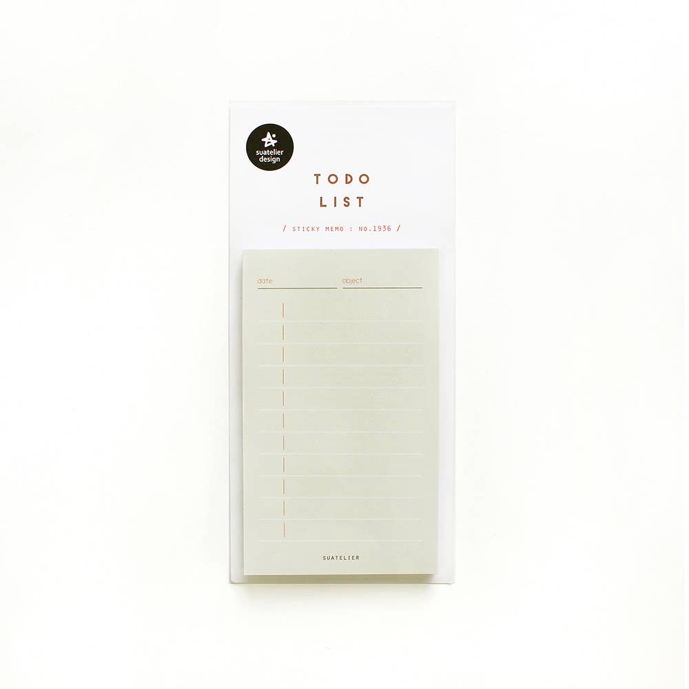 korean stationery, to do list, sticky memo