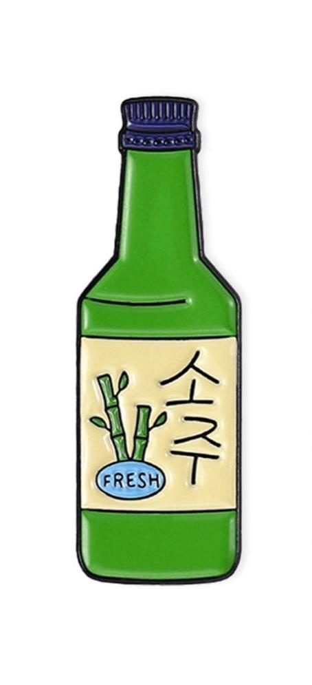 Korean Soju Miniature Badge