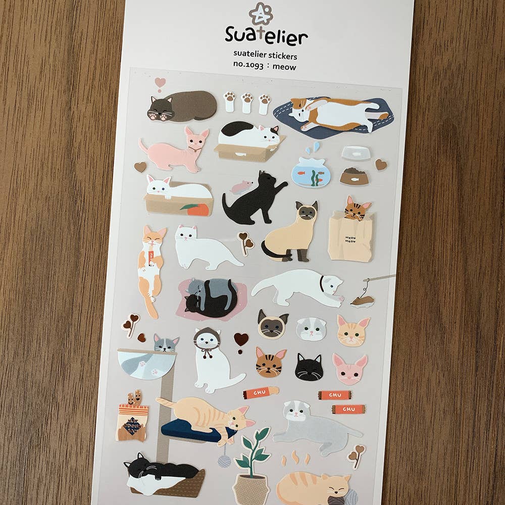 Sticker - Meow by Suatelier