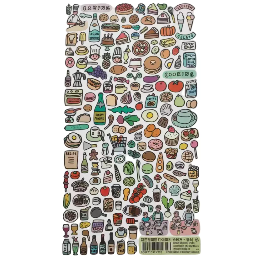 Sticker - Object 1, Object(Bday) 2, Baking and Faces