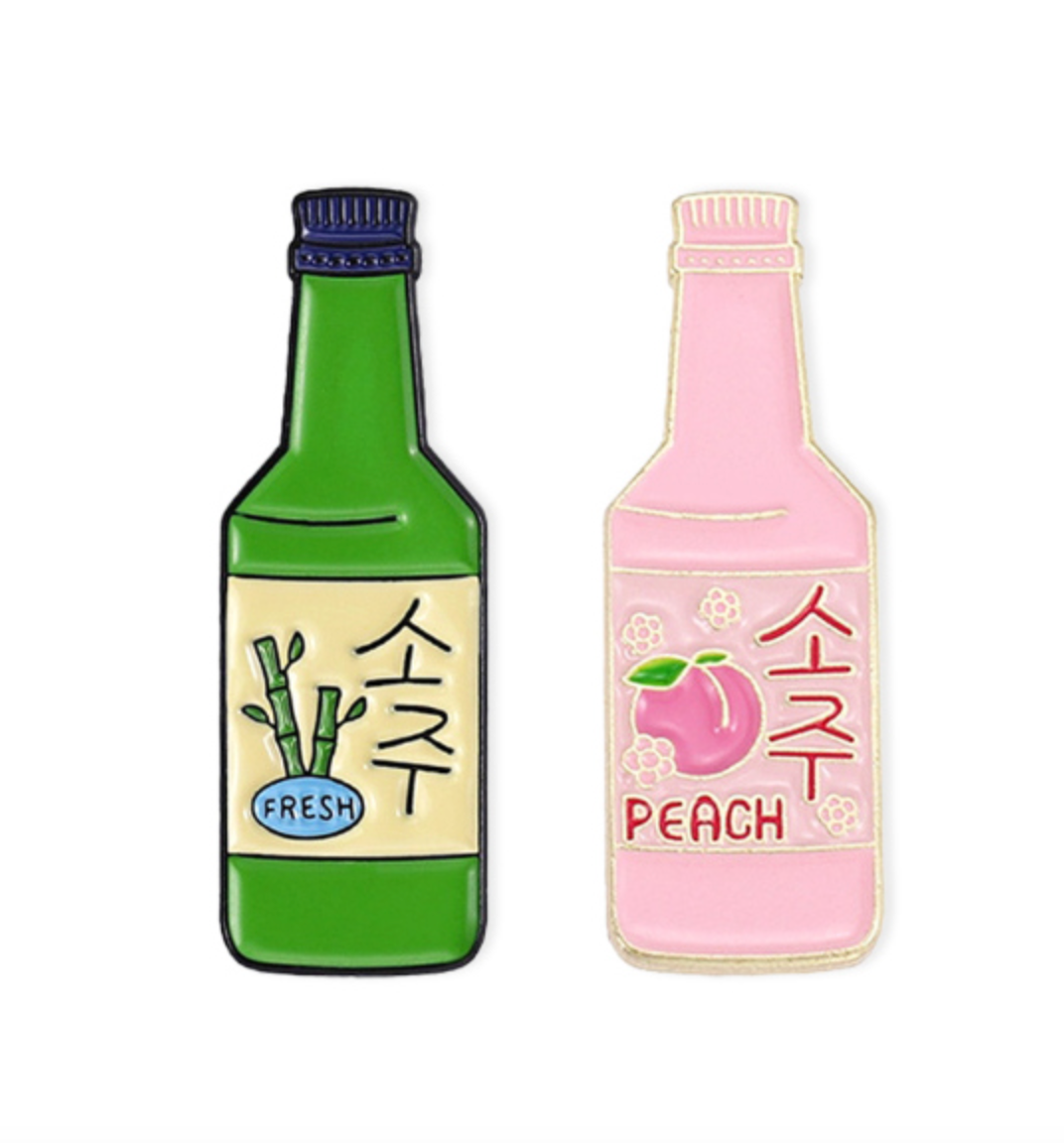 Korean Soju Miniature Badge