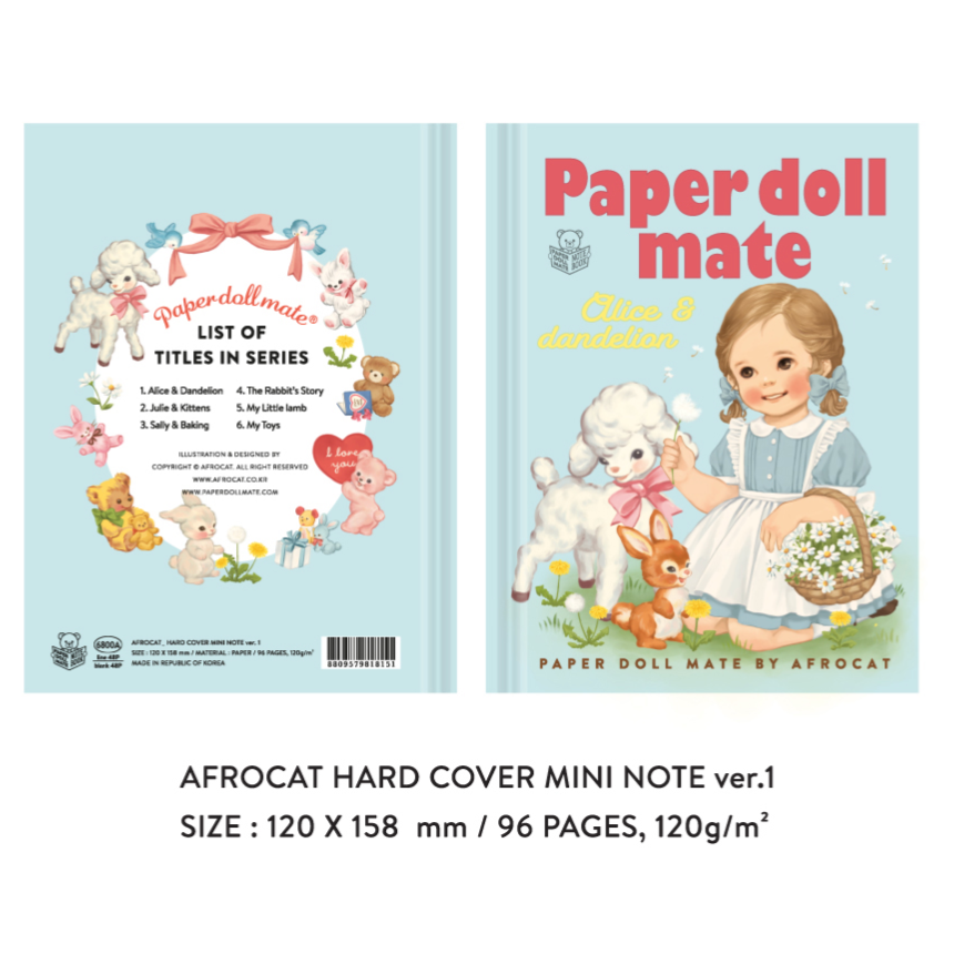 Afrocat Hard Cover Mini Note