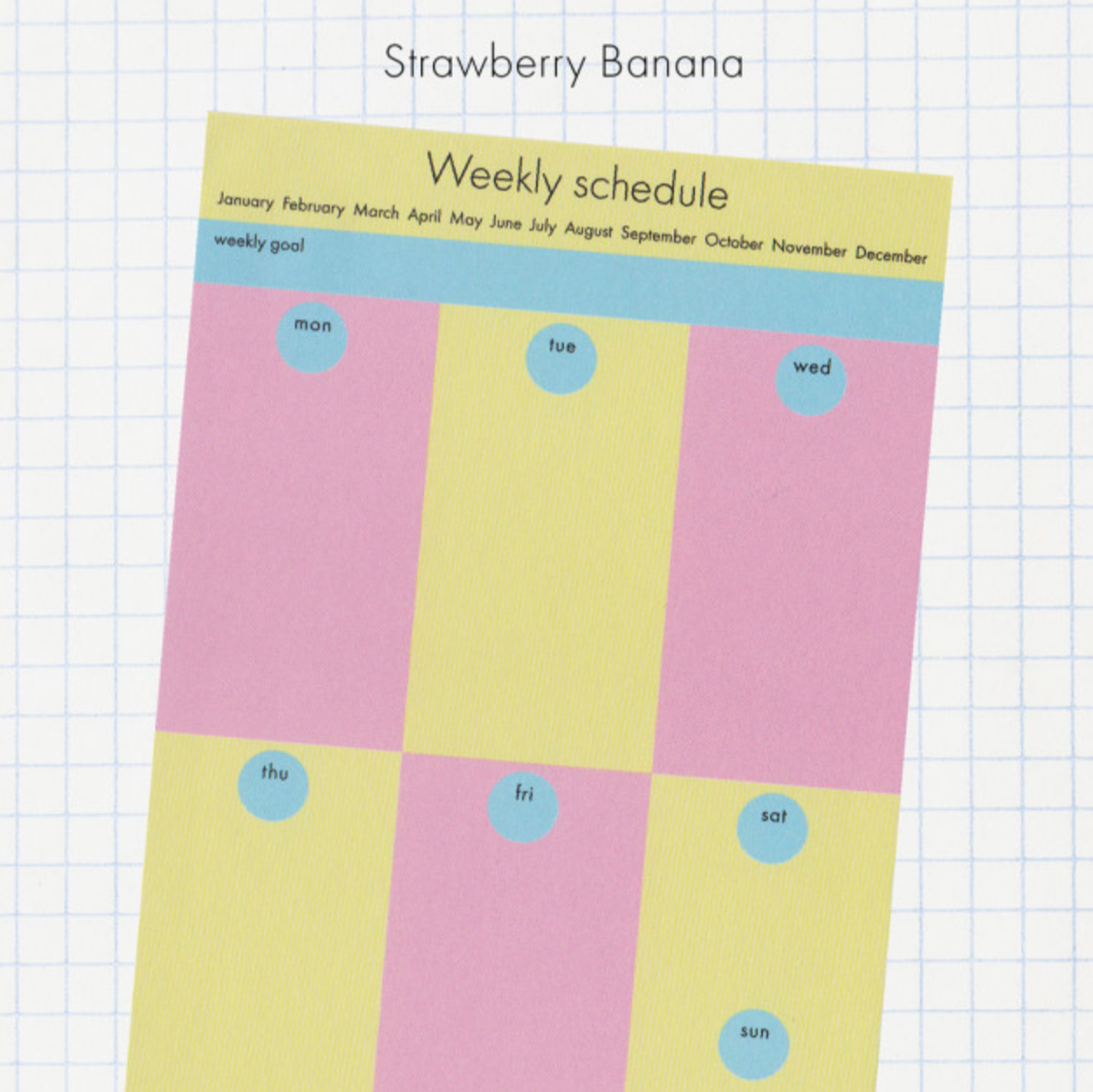 Weekly Schedule Memo Pad