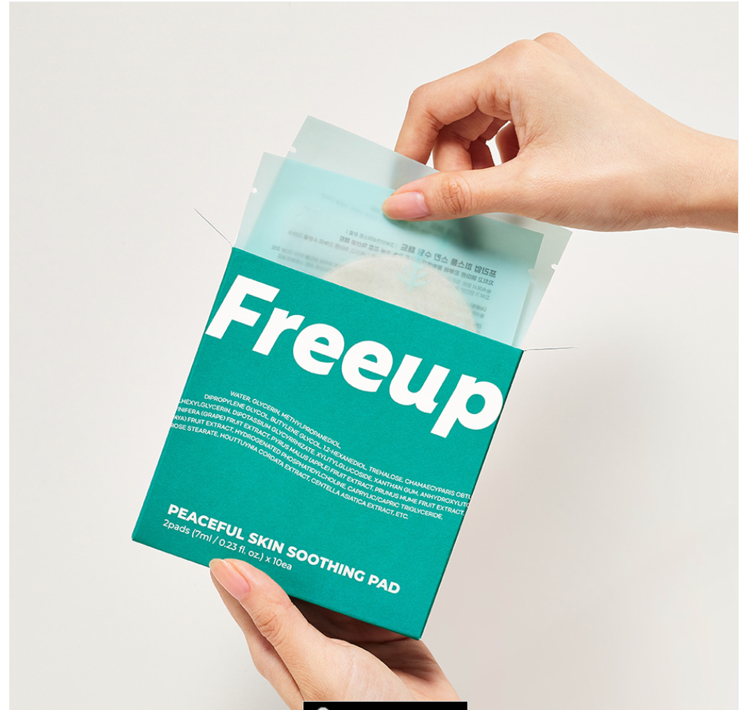 KK-Beauty : Freeup Peaceful Skin Soothing Pad (Portable/Pack of 10)