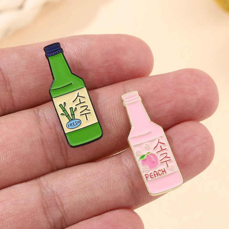 Korean Soju Miniature Badge