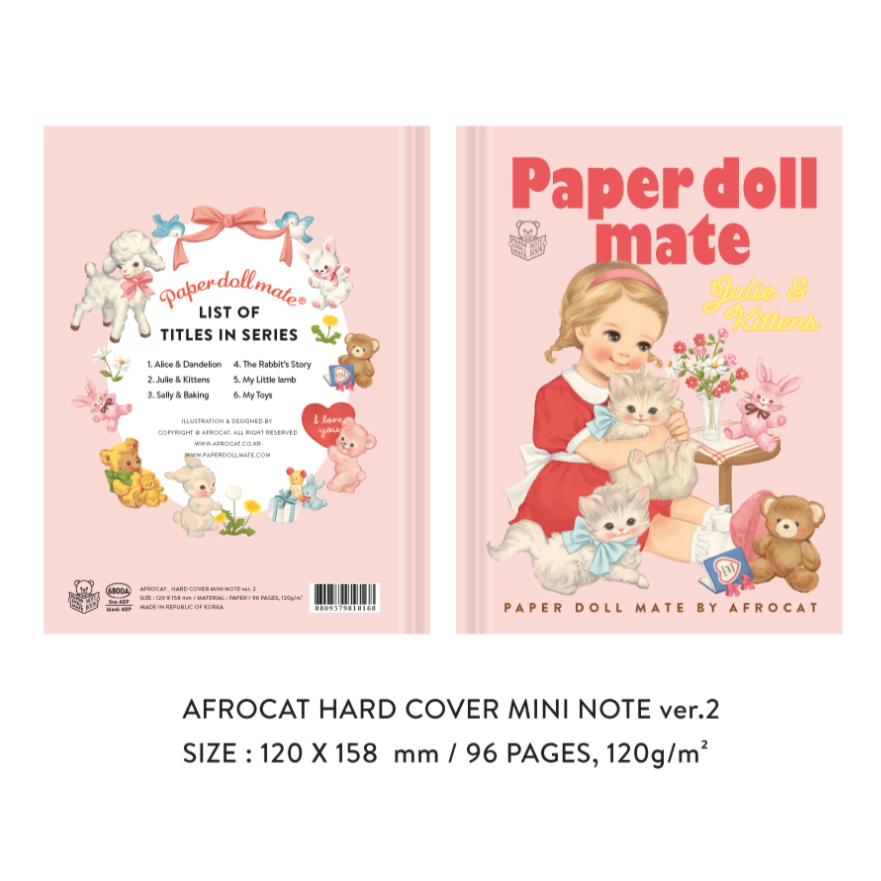 Afrocat Hard Cover Mini Note