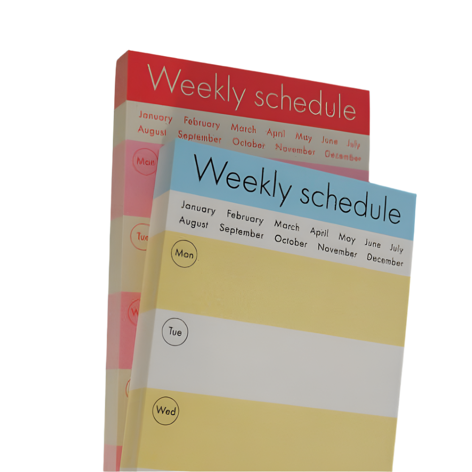 Weekly Schedule Memo Pad