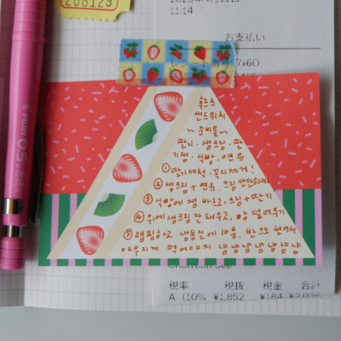 Fruit Dessert Memo Pad