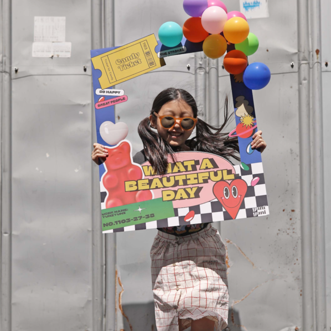 photo frame, photo zone deco, photo booth, birthday deco