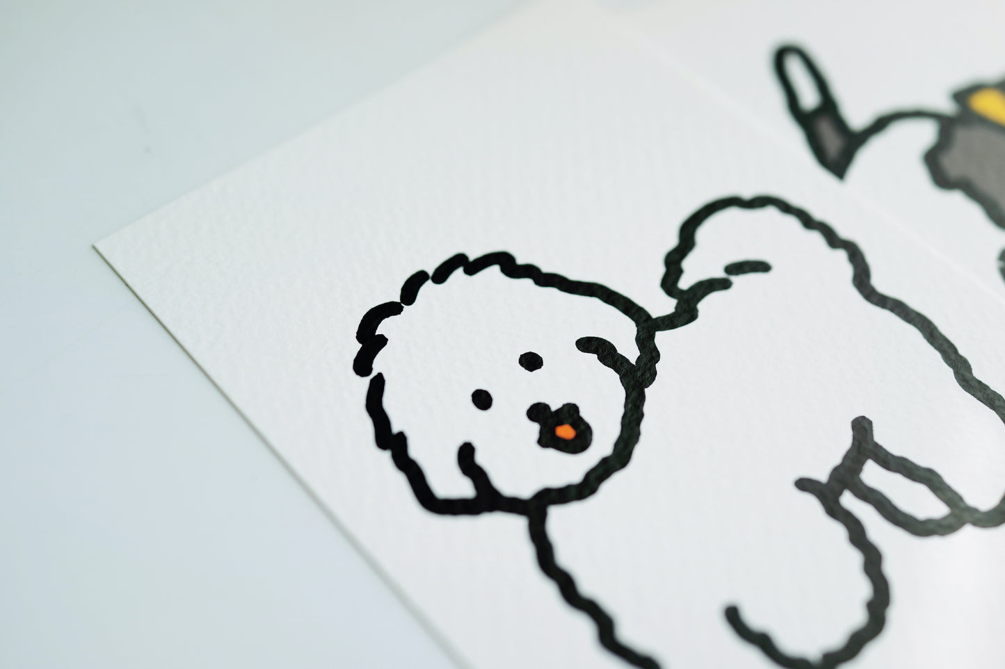 Postcard - Silkscreen Postcards Pack (7 sheets)-dogs, cats