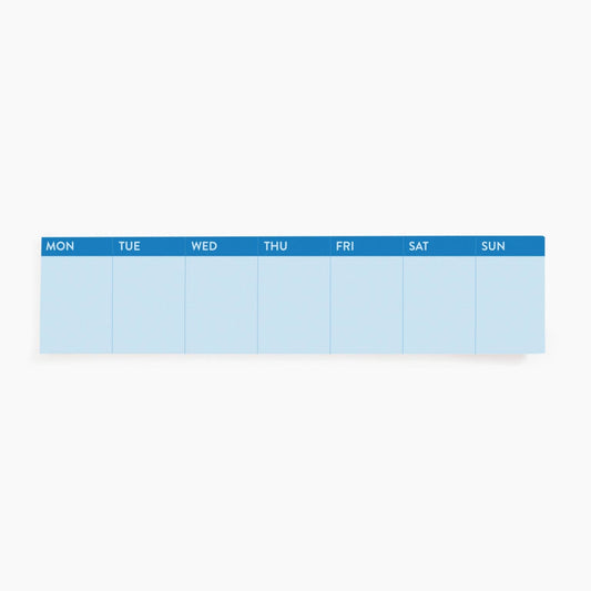 sticky planner, weekly, note