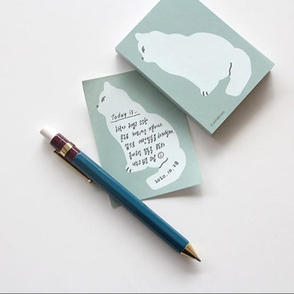 korean stationery, memo, memopad, cat 