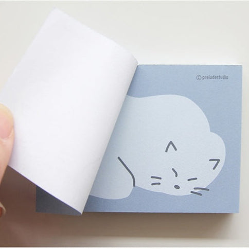 korean stationery, memo, memopad, cat 