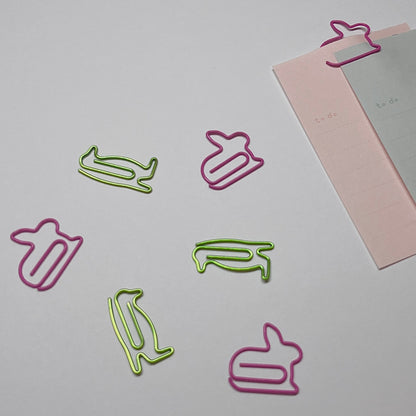 Animal shape Paper Clips (10ea per bag)