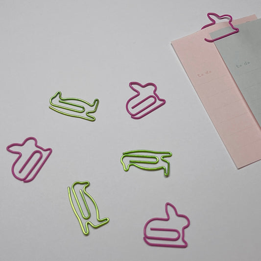 Animal shape Paper Clips (10ea per bag)