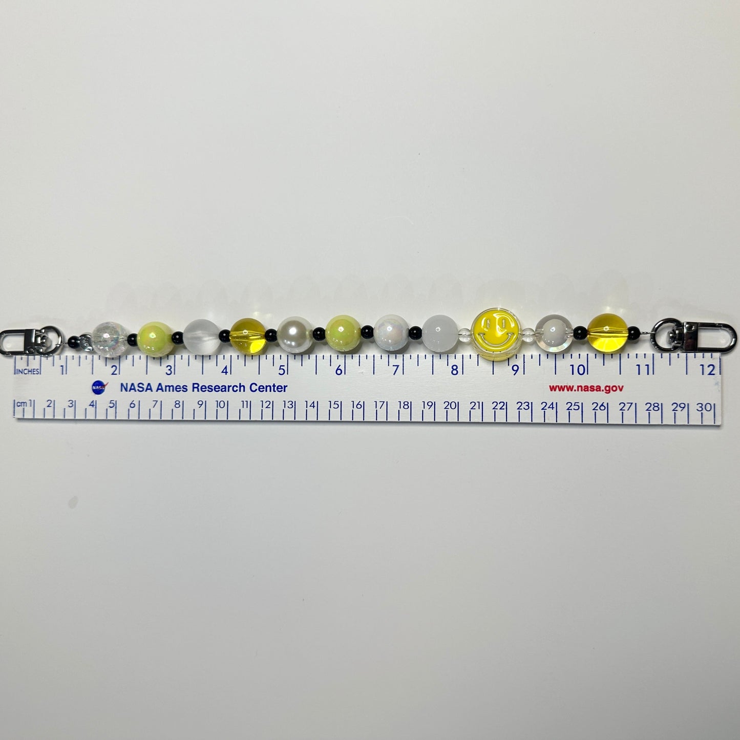 Yellow Smile Phone Strap