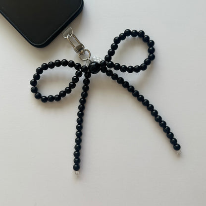 Phone Acc - Pearl Ribbon Keychain or Phone Charm