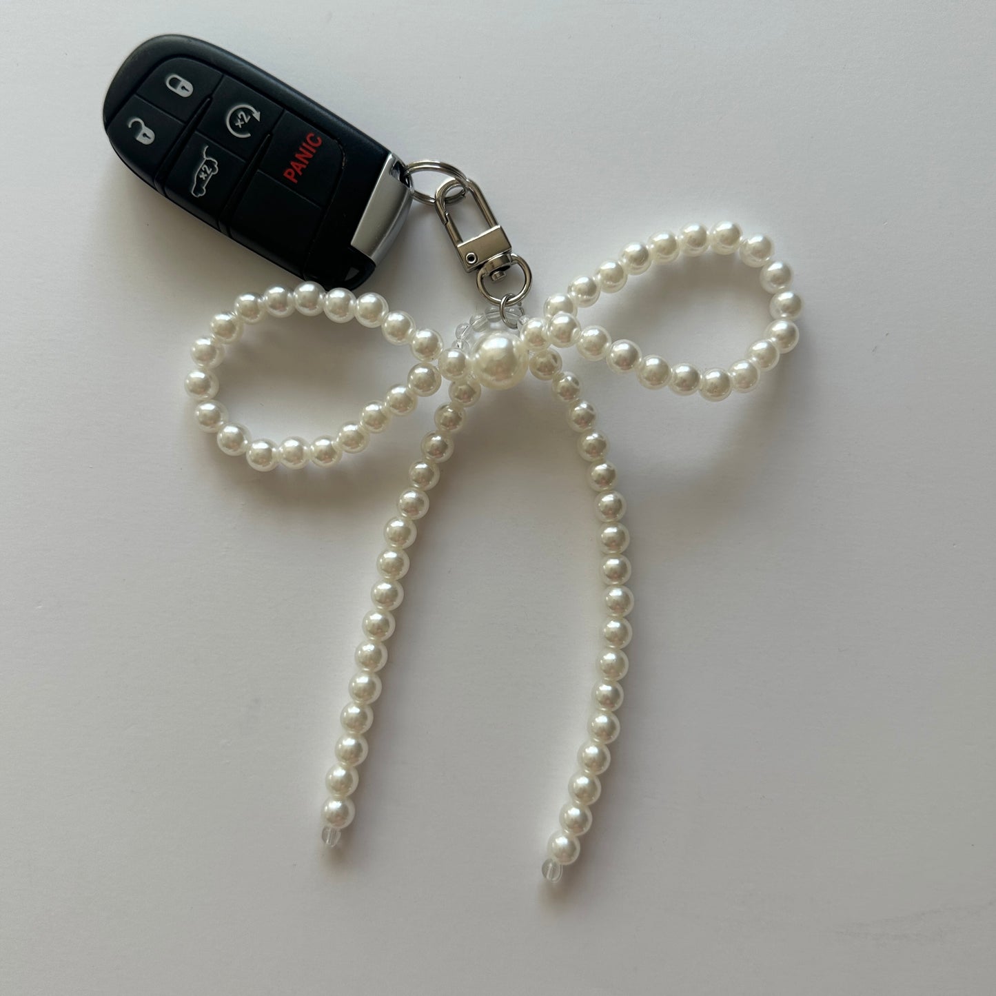 Phone Acc - Pearl Ribbon Keychain or Phone Charm