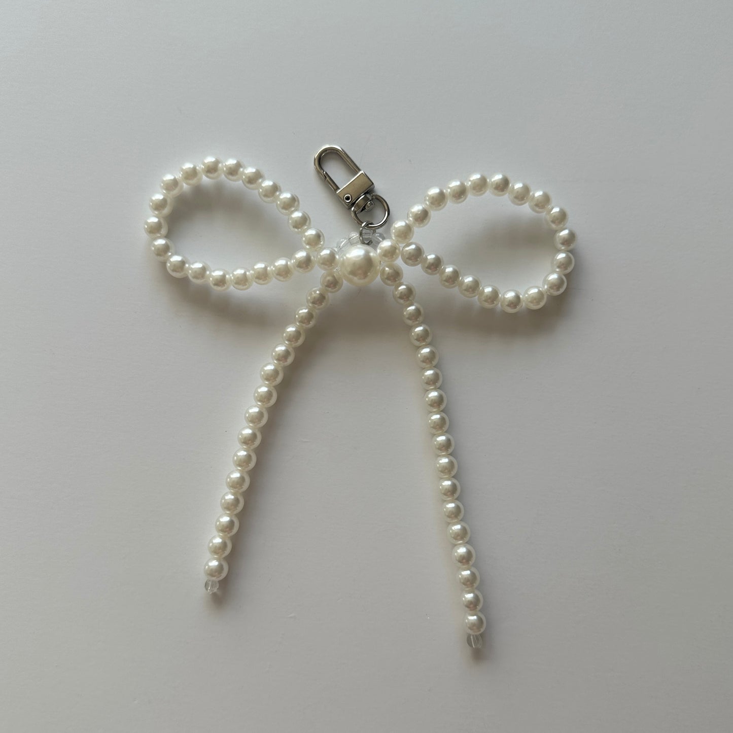 Phone Acc - Pearl Ribbon Keychain or Phone Charm