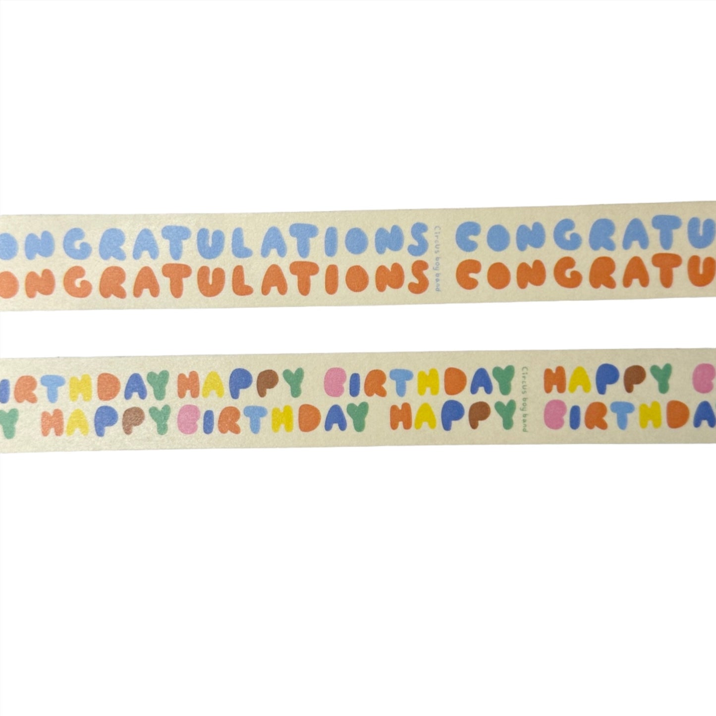 birthday, congratulation, masking tape