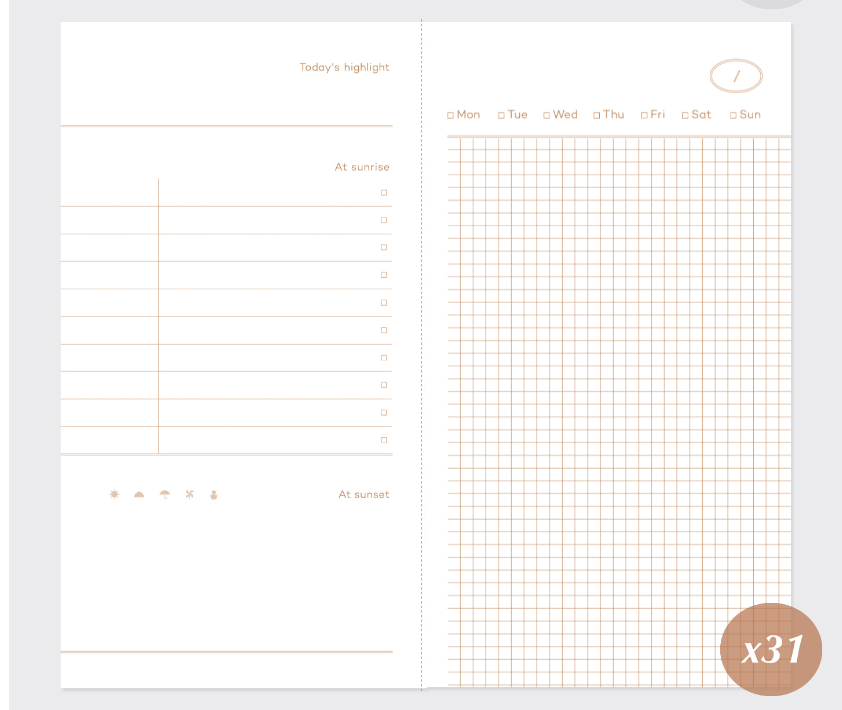 Planner - Sunrise (Daily Planner)