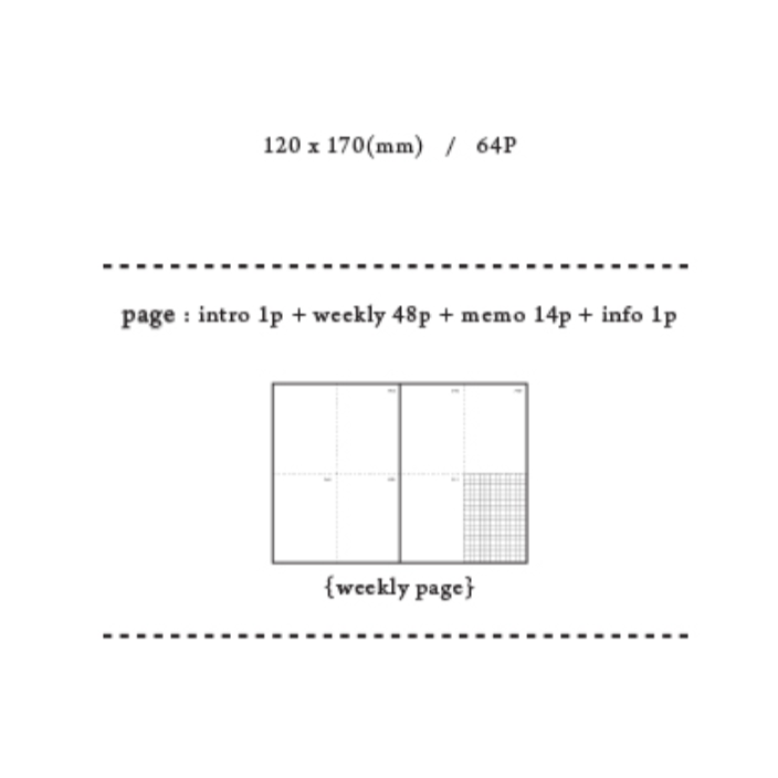 KOREAN stationery, note, schedule note