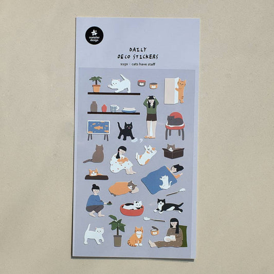 sticker, cat, cat life