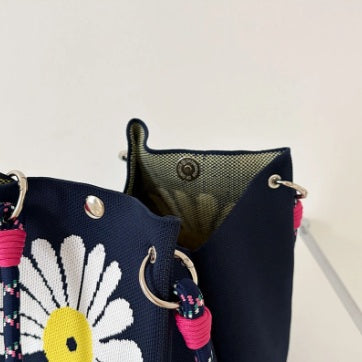 flower, korean style, gift, knit bag, holiday gift