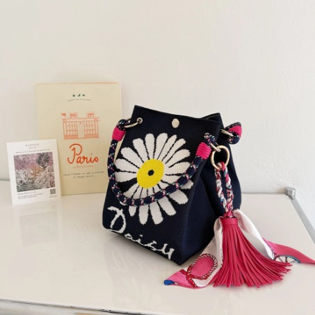 korean style, gift, holiday gift, knit bag, daily bag