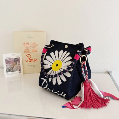 korean style, gift, holiday gift, knit bag, daily bag