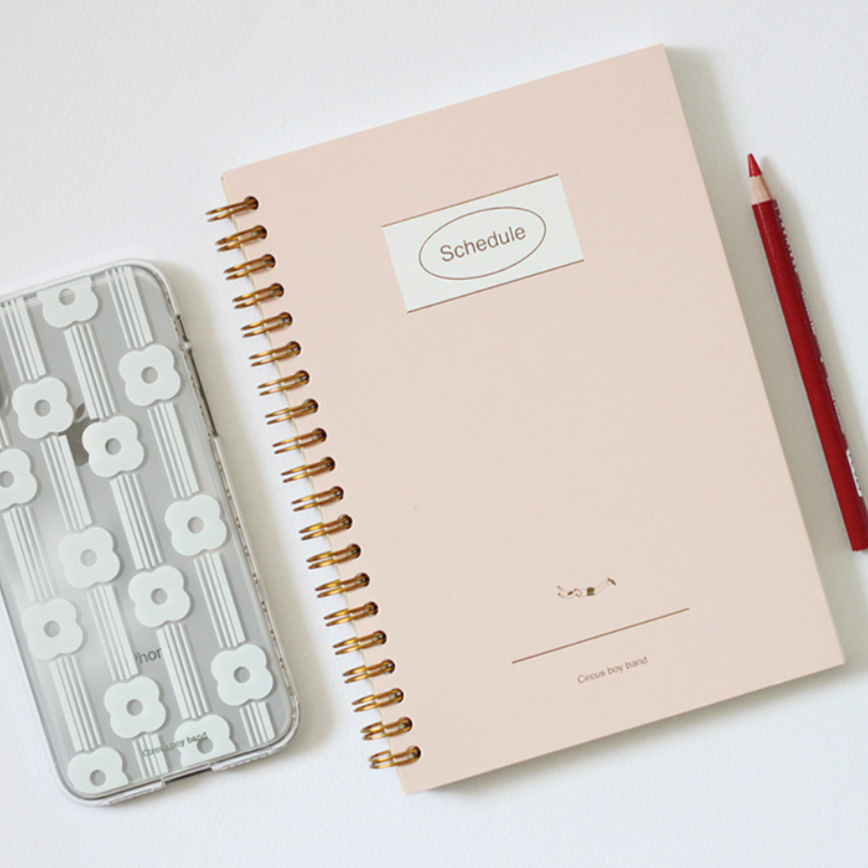 korean stationery, schedule note, planner, note