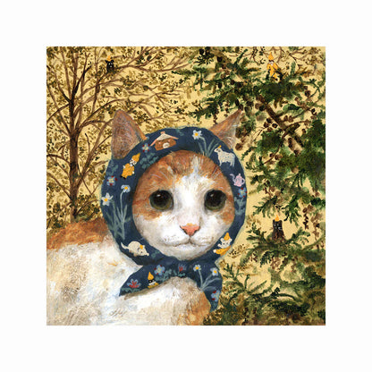 greeting card cat lover illustration