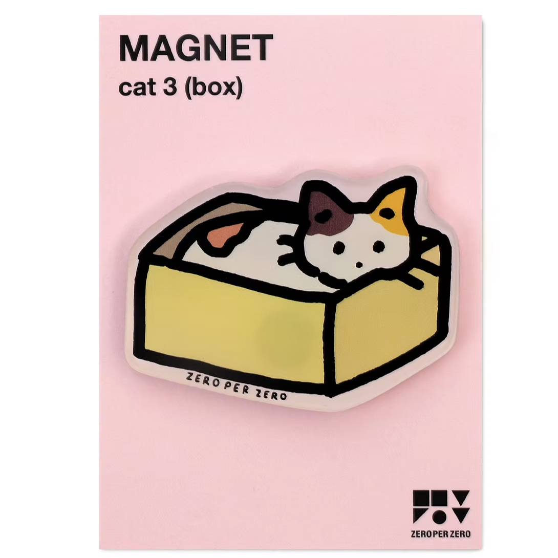 korean stationery, cat, magnet
