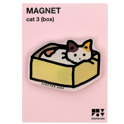 korean stationery, cat, magnet