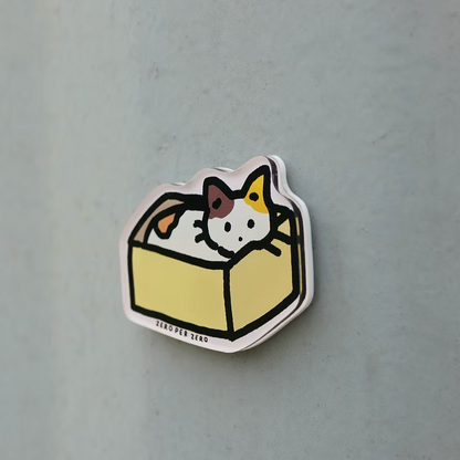 korean stationery, cat, magnet