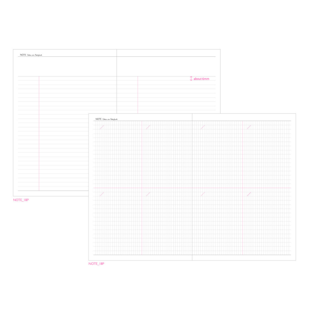 Blank grid paper with lines for writing or drawing