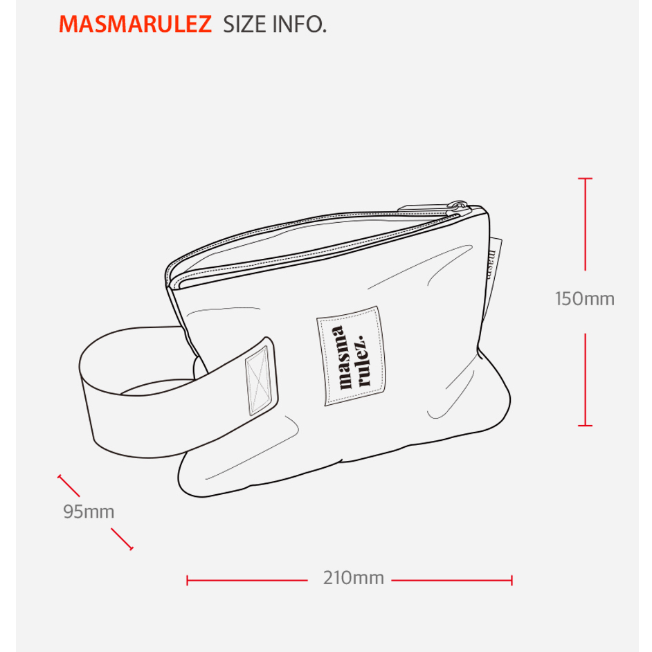 Measurement chart for Masmarulez product with dimensions labeled