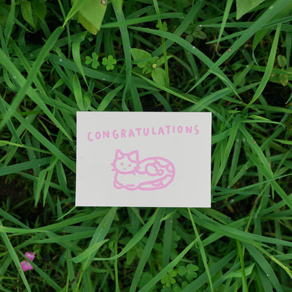 Card - Congratulatons : Cat