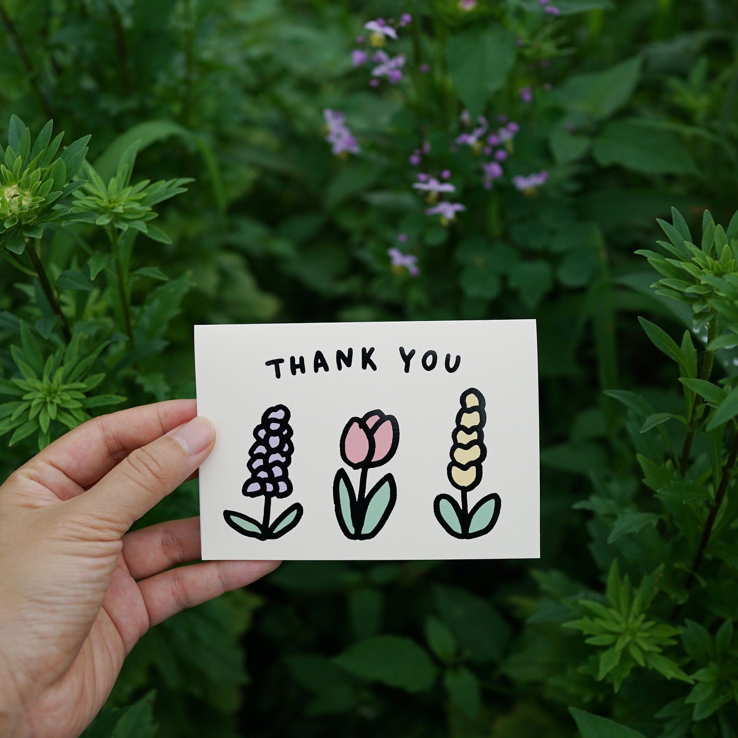 thank you card, card