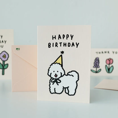 Card - Birthday Card : Dog, Cat