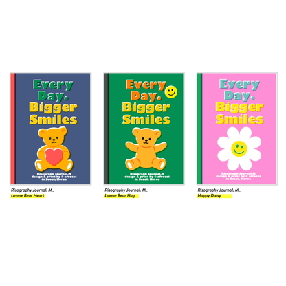 Risography Journal. M - Monthly, Planner, Scheduler